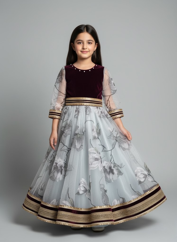 The Velvet Bloom Dress - Image 2