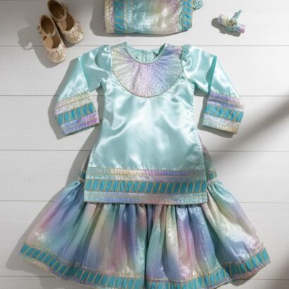 The Rainbow Pastel Gharara Set