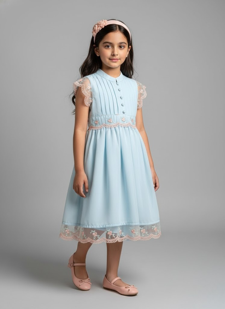 The Azure Blossom Dress - Image 2