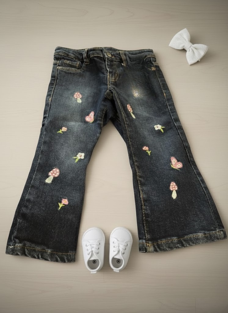 The Enchanted Forest Embroidered Jeans - Image 2
