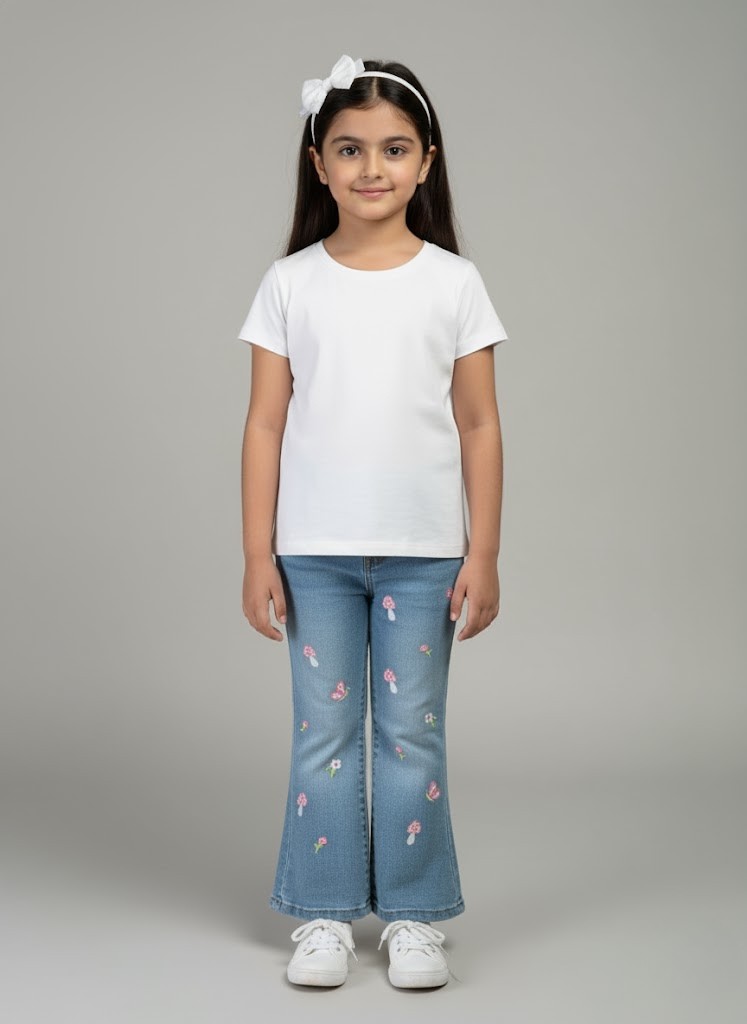 The Enchanted Forest Embroidered Jeans - Image 4