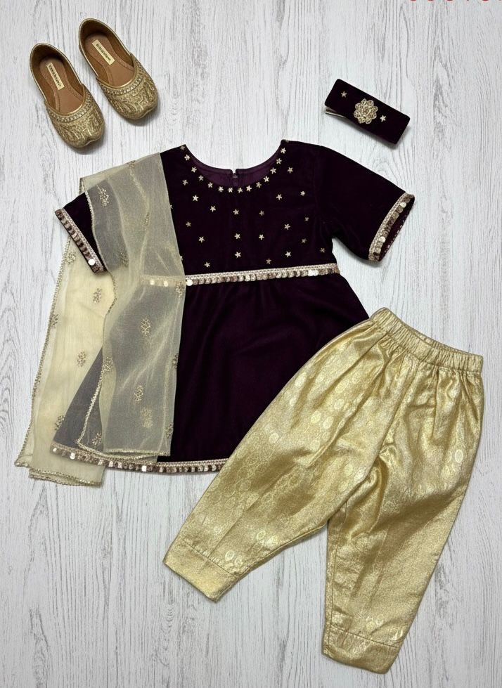 The Velvet Starburst Kurta Set