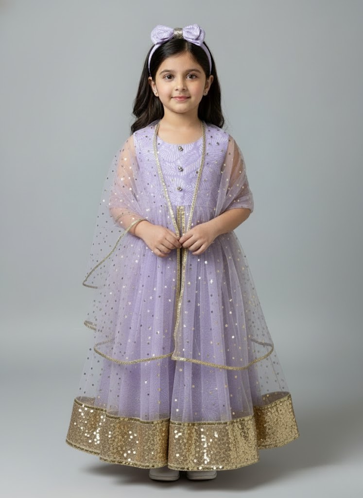 The Lavender Sequin Sparkle Party Dress - Image 2