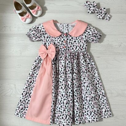 The Pink Leopard Print Dress