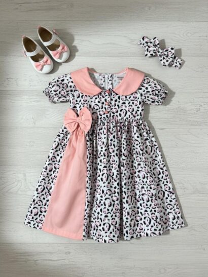 The Pink Leopard Print Dress