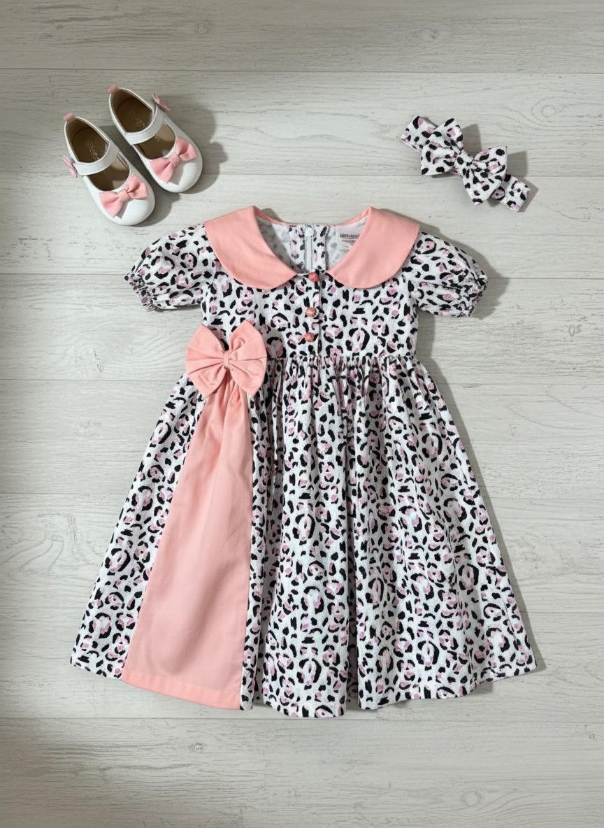 The Pink Leopard Print Dress