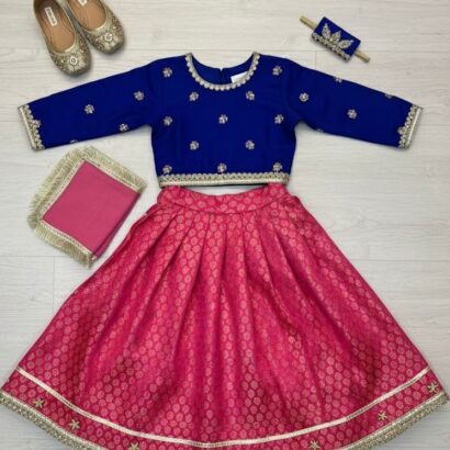 The Purple Hot Pink Brocade Set