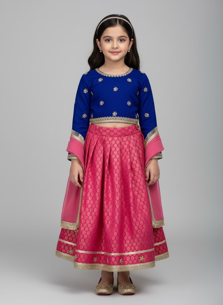 The Purple Hot Pink Brocade Set - Image 2