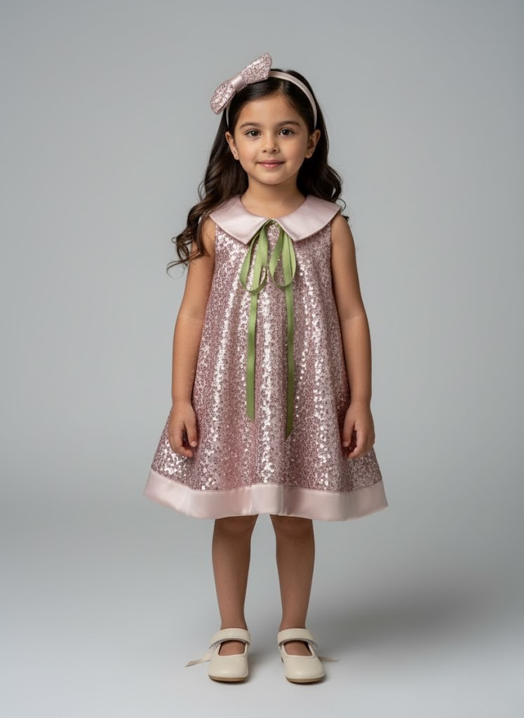 The Sparkle and Sage Sequins Dress - Image 2
